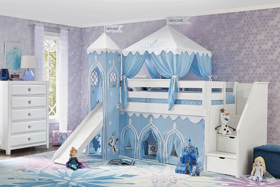 Princess loft outlet bed with stairs