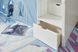 Disney Frozen White Twin Step Loft Bed with Activity Panel, Tower and Tent