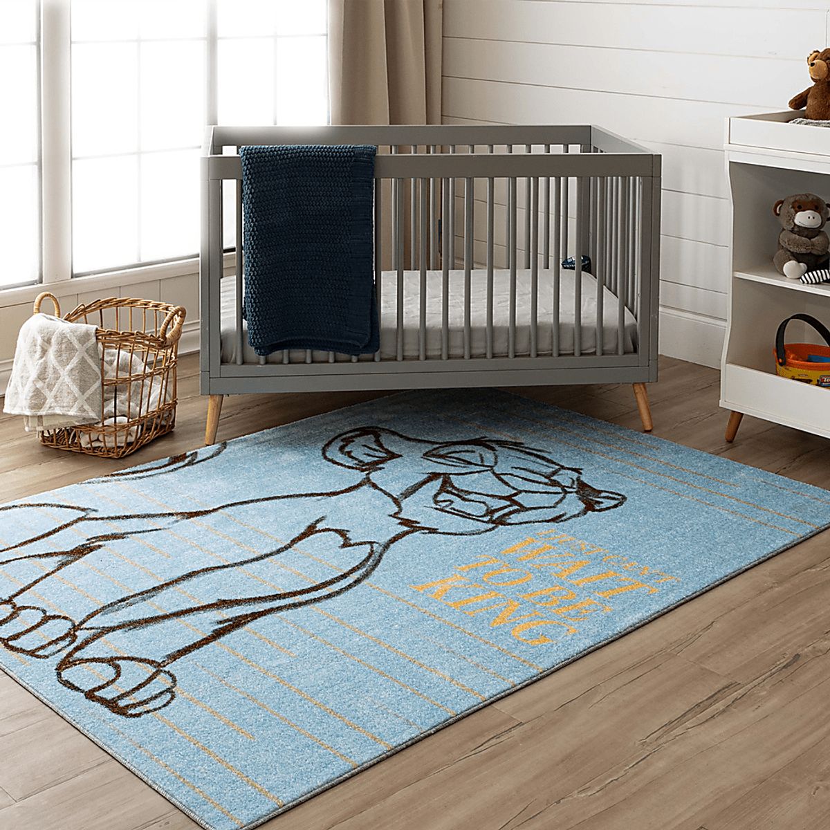 Disney Lion King Simba Blue Rug | Rooms to Go