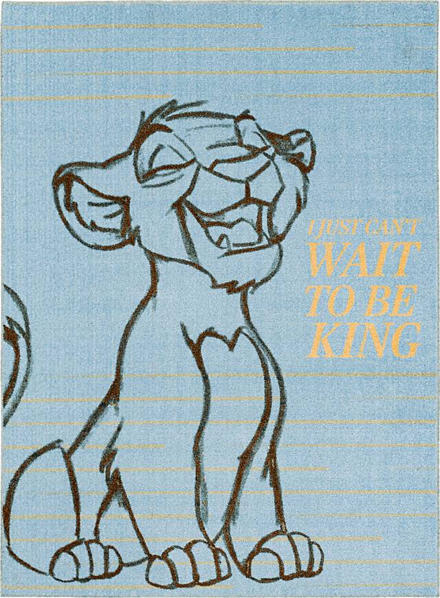 Disney Lion King Simba Blue 5' x 7' Rug - Thumbnail - Image 1