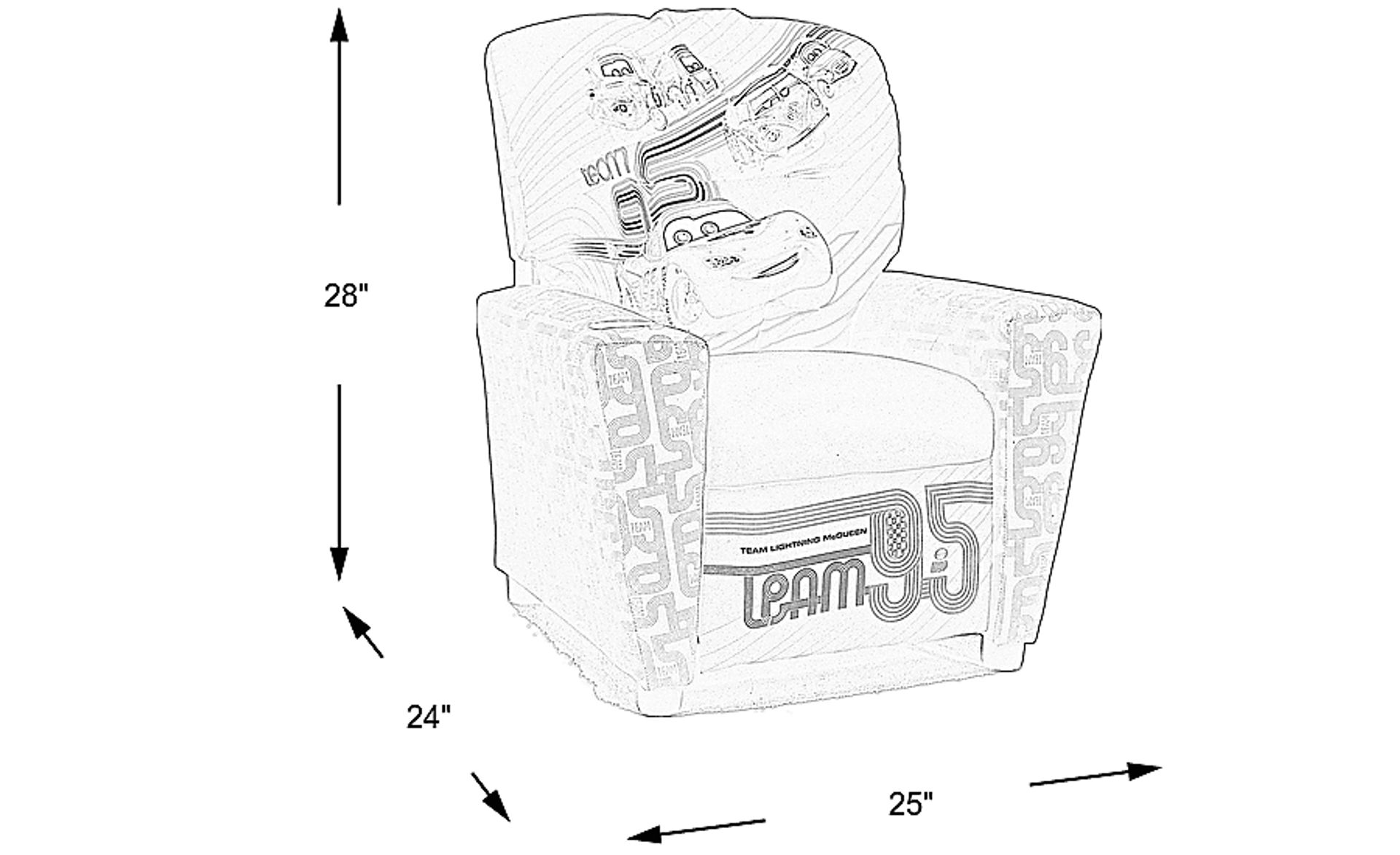 Dimension Image. Please refer to the Dimension Tab on this page for dimension details.