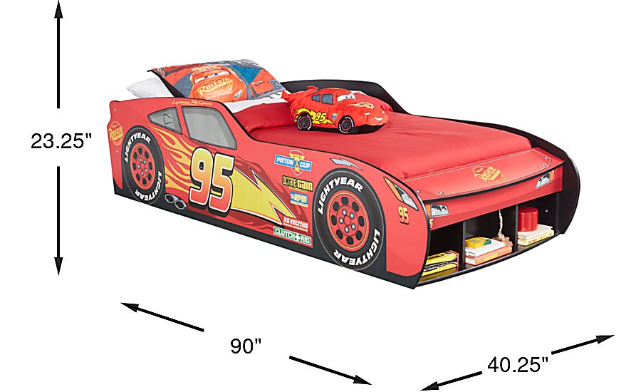 Disney Cars Red Colors 3 Pc Twin Bed | Rooms to Go