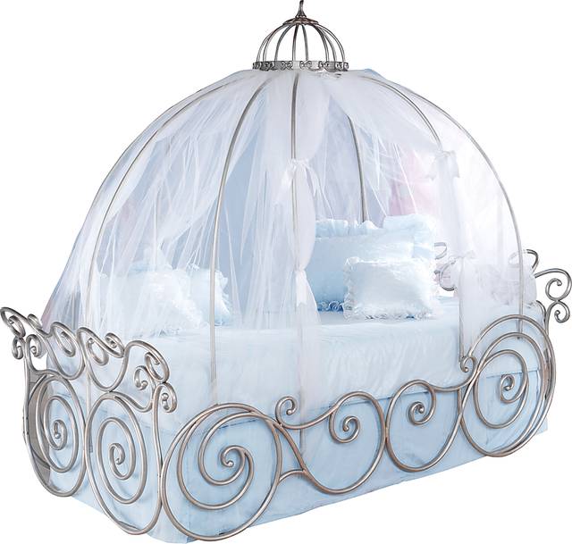 Disney Princess 4 Pc Full Carriage Bed - Thumbnail - Image 1