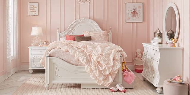 Disney Princess Dreamer White Full Panel Bed - Thumbnail - Image 2