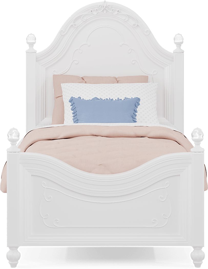 Disney Princess White Twin Panel Bedroom Set