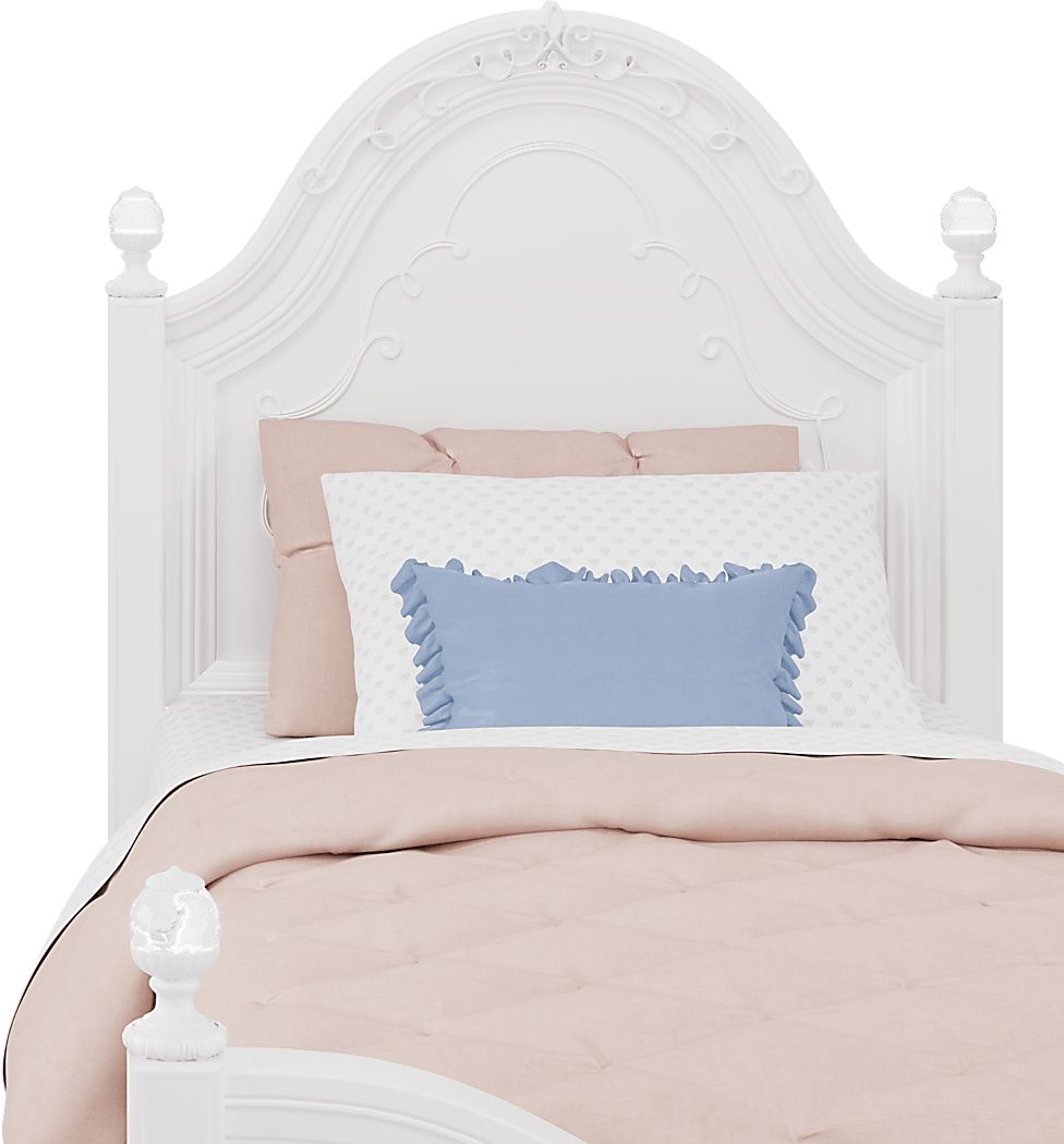 Disney Princess Sparkle White Twin Panel Bedroom Set - Thumbnail 4