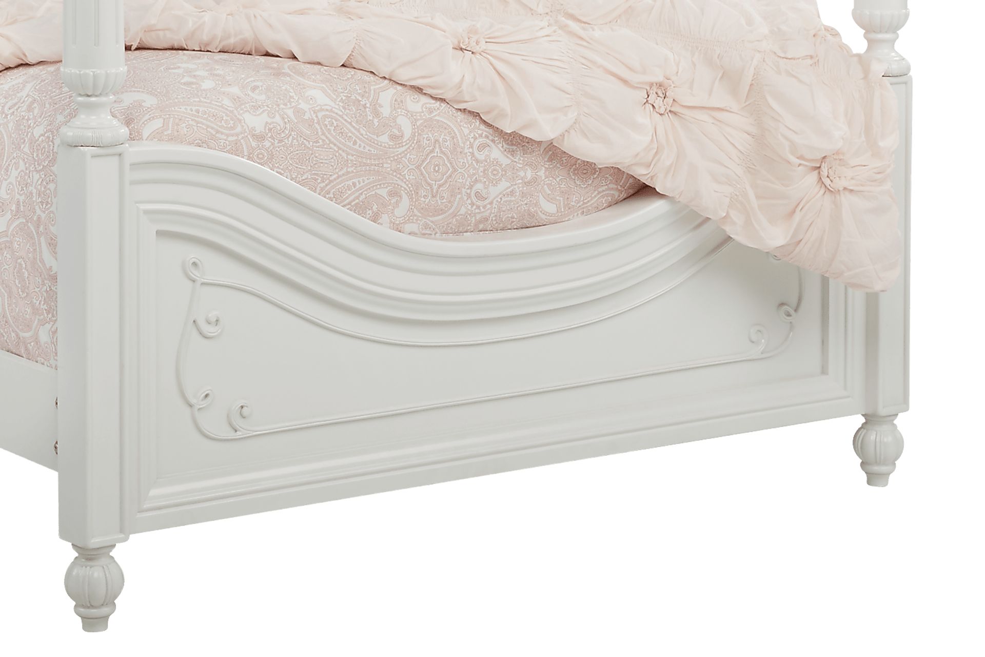 Disney Princess Dreamer White 4 Pc Twin Canopy Bed - Image 4