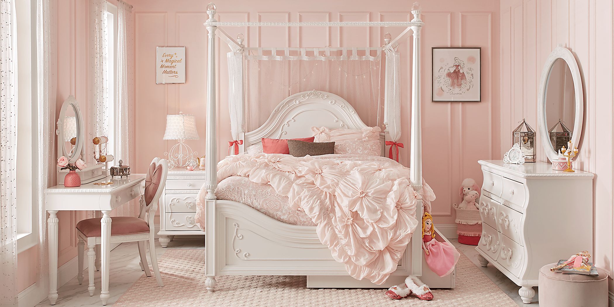 Twin canopy bedroom sets discount
