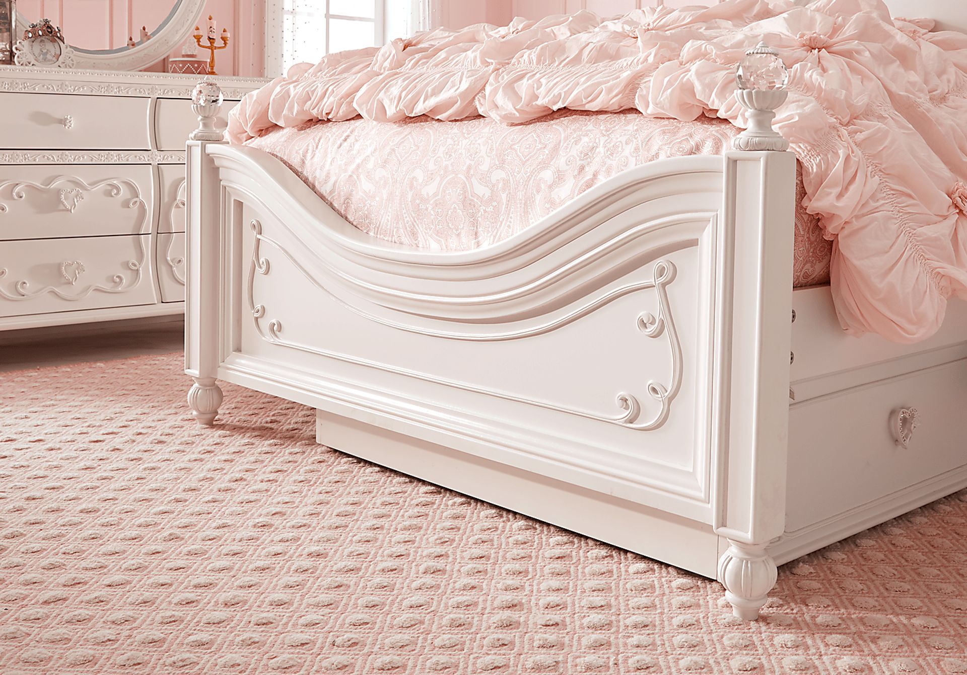 Disney Princess White Full Panel Bedroom - Image 5