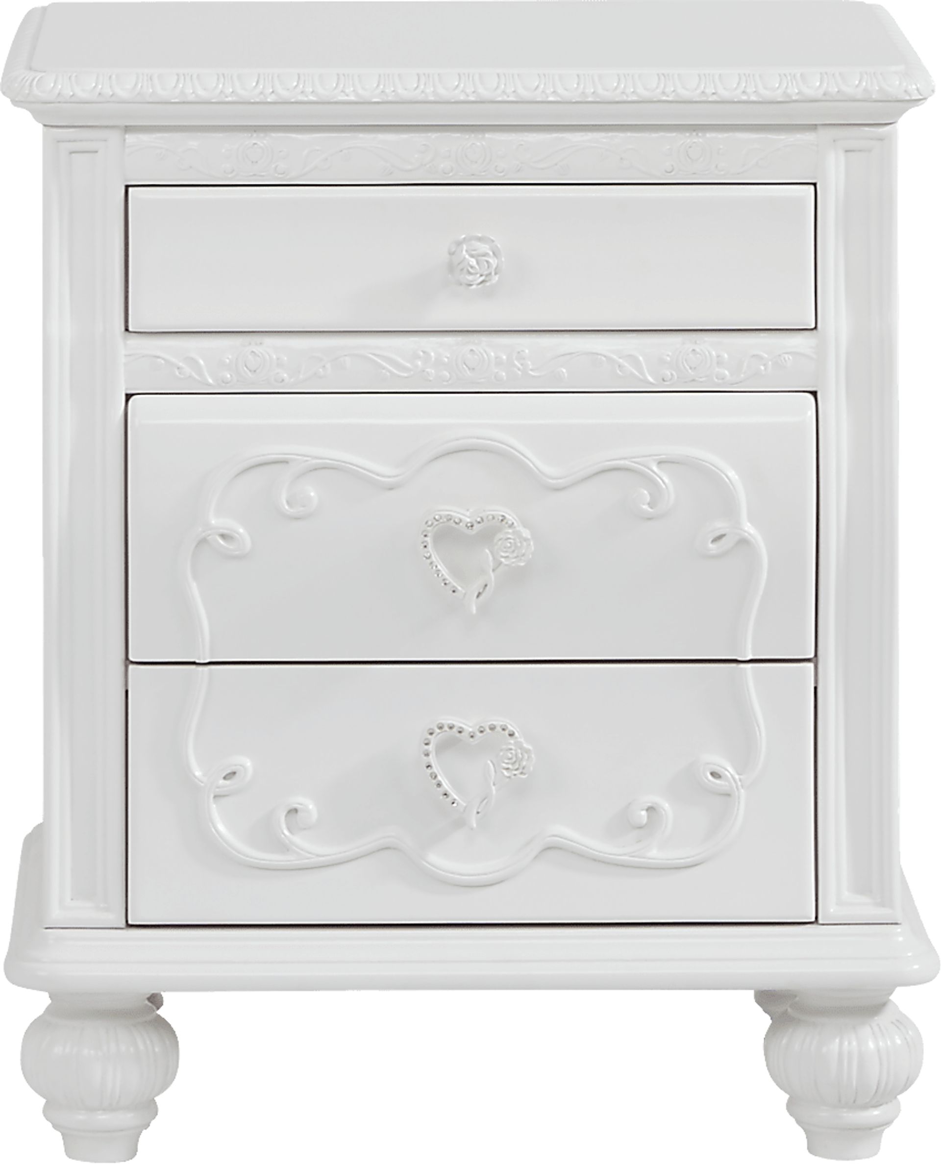Disney Princess Dreamer White Nightstand - Image 1