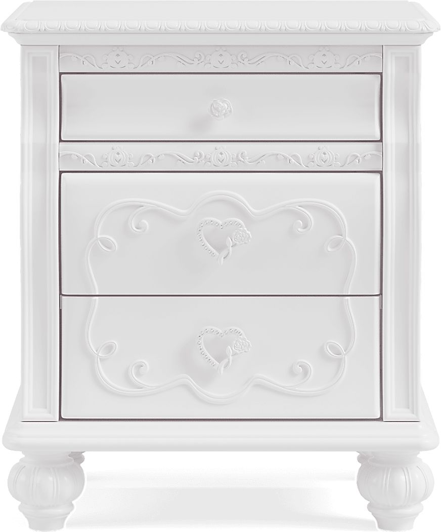 Disney Princess White Nightstand