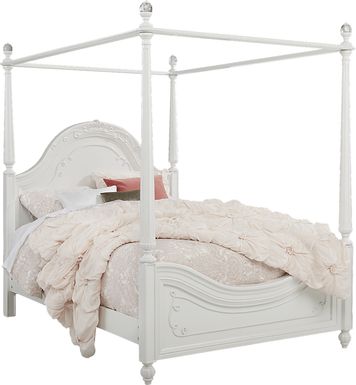 Full size canopy outlet bed for girl