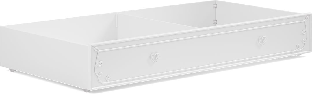 Disney Princess White Twin Storage Trundle
