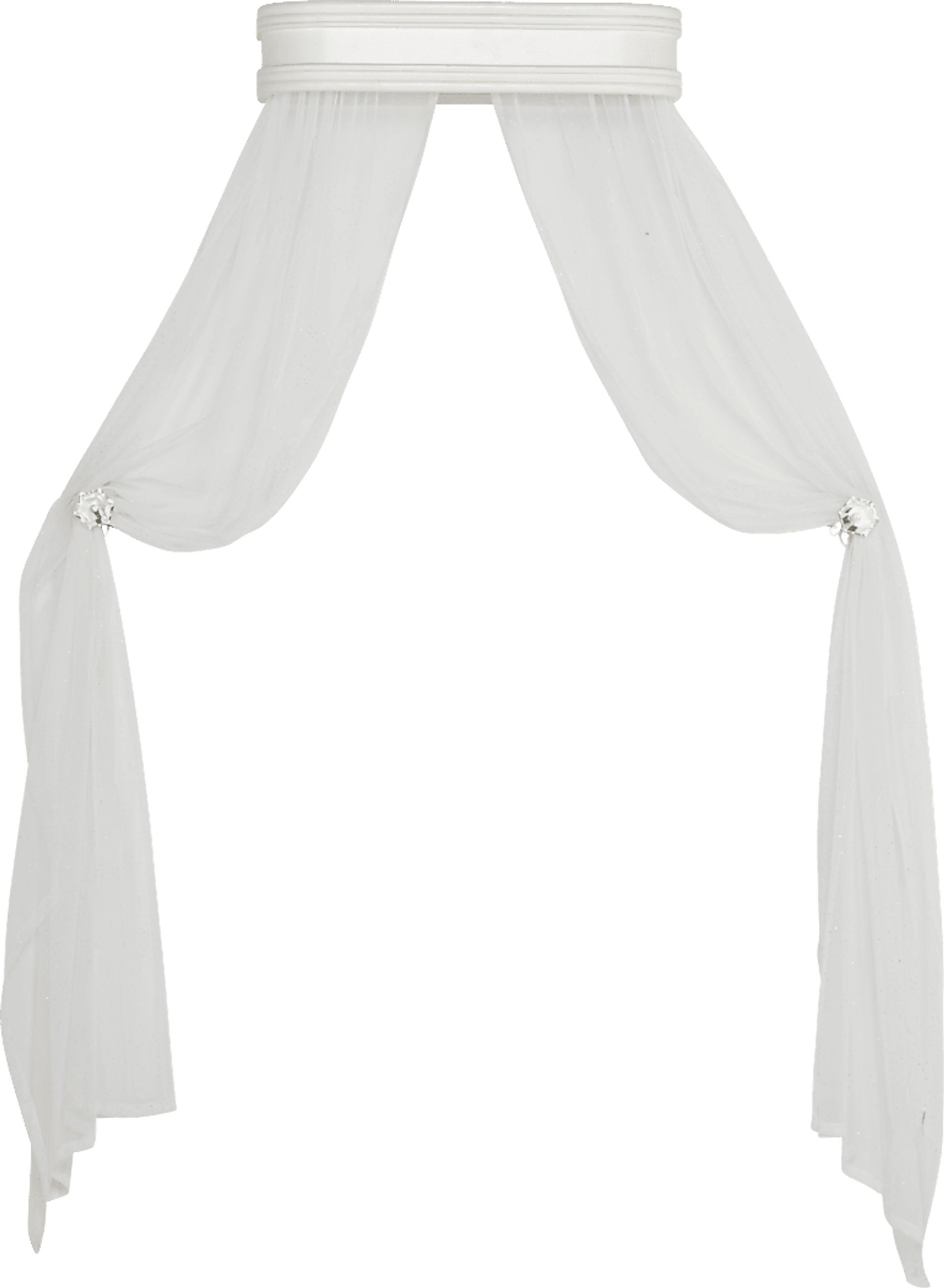 Disney Princess Enchanted Kingdom White Crown Canopy Set - Image 1