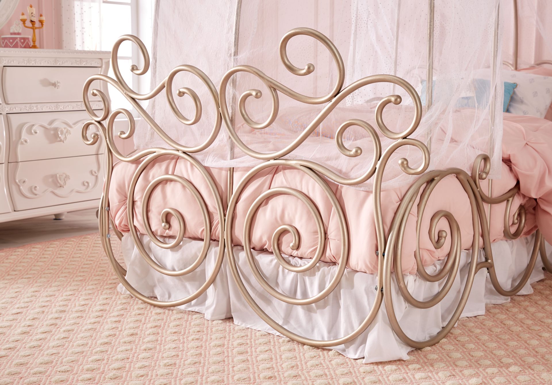Disney Princess Fairytale Metal Twin Carriage Daybed - Image 2