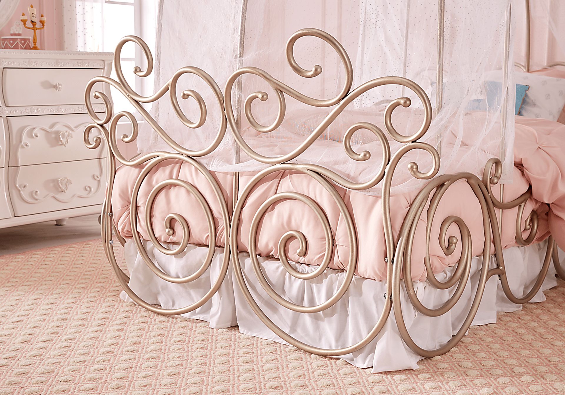Disney Princess Fairytale Metal Twin Carriage Daybed - Image 2