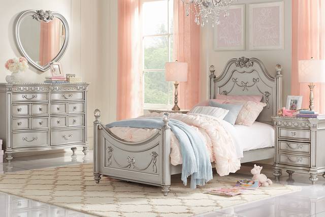 Disney Princess Fairytale Platinum 5 Pc Full Poster Bedroom - Thumbnail - Image 1