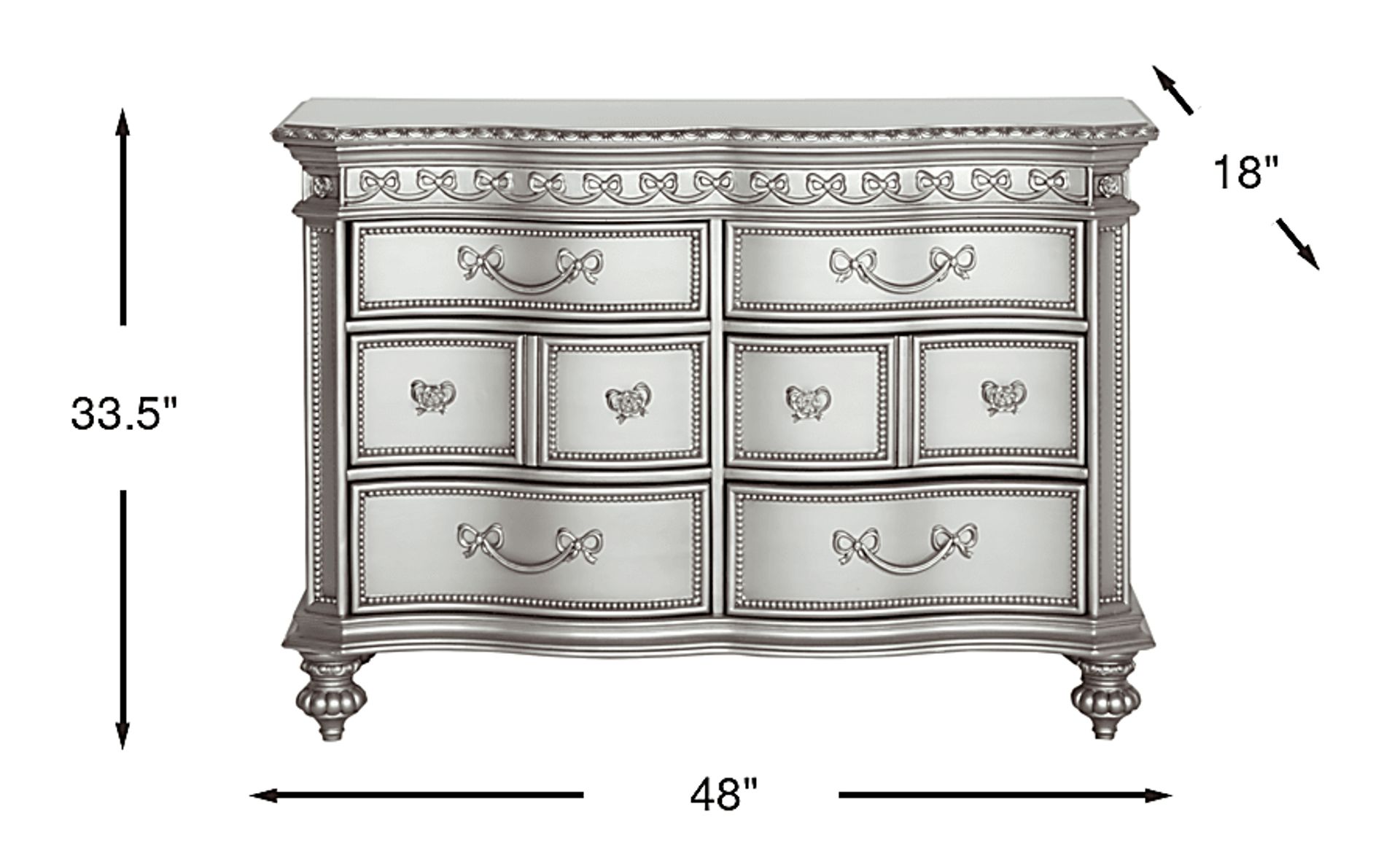 Dimension Image. Please refer to the Dimension Tab on this page for dimension details.