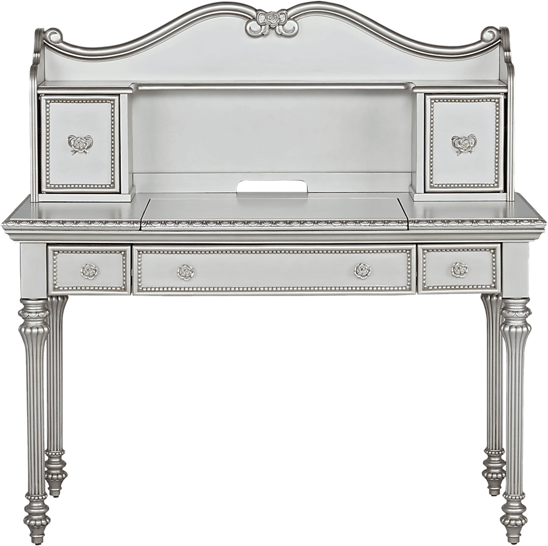 Disney Princess Fairytale Platinum Vanity Desk with Hutch - Image 1