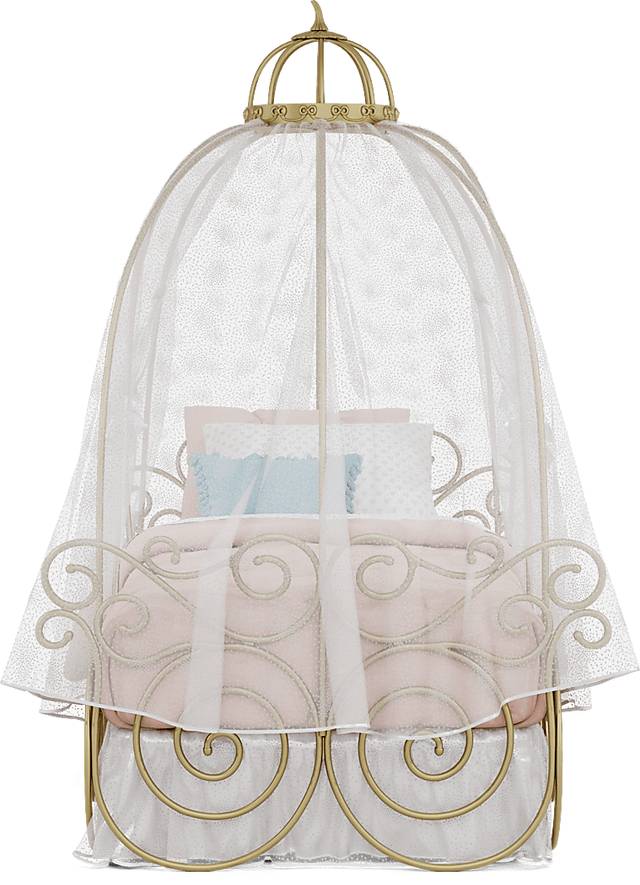 Disney Princess White Twin Carriage Canopy Bedroom - Thumbnail - Image 3