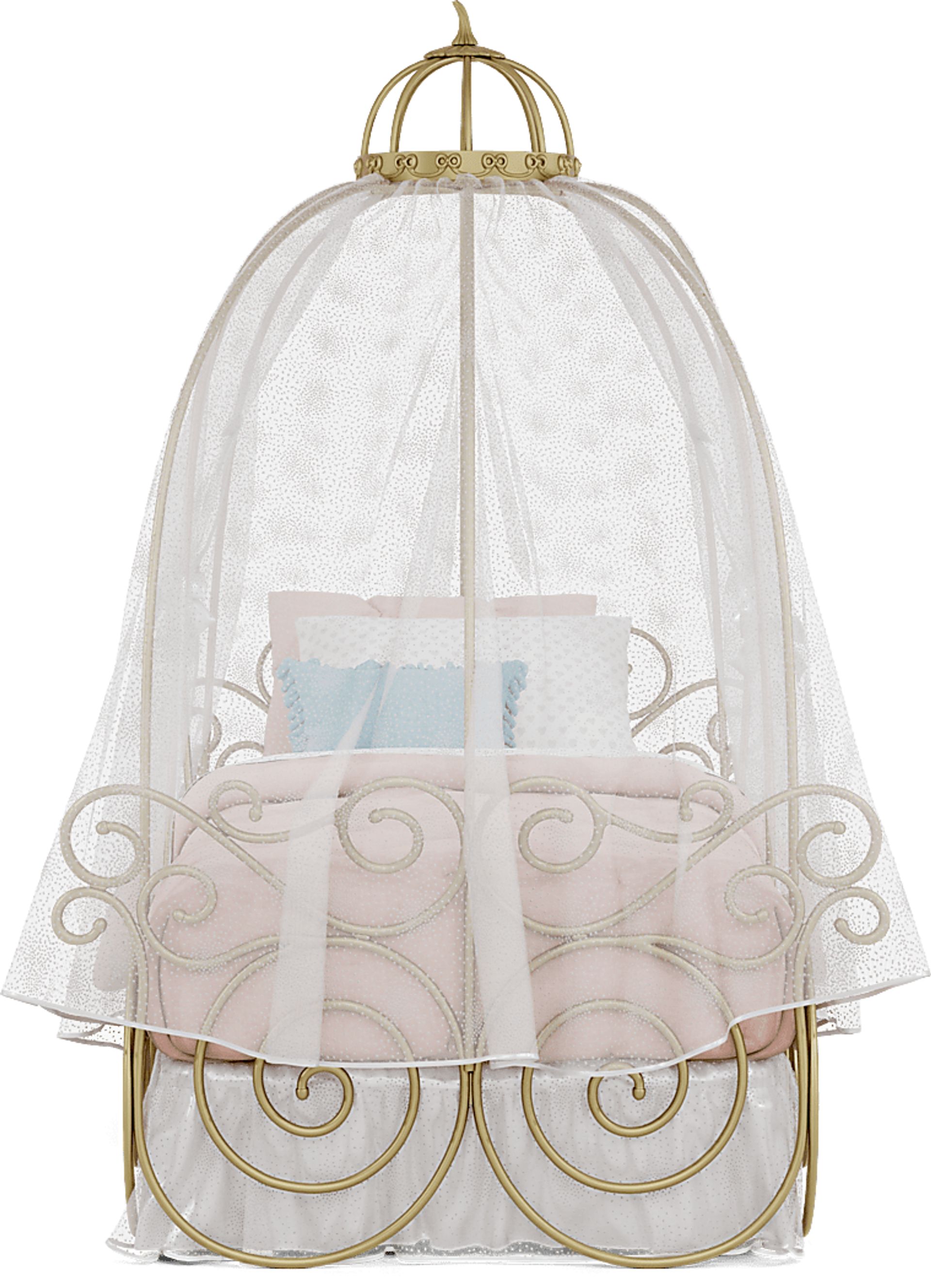 Disney Princess White Twin Carriage Canopy Bedroom - Image 3