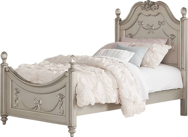 Disney Princess Fairytale Silver 5 Pc Full Poster Bedroom - Thumbnail - Image 3
