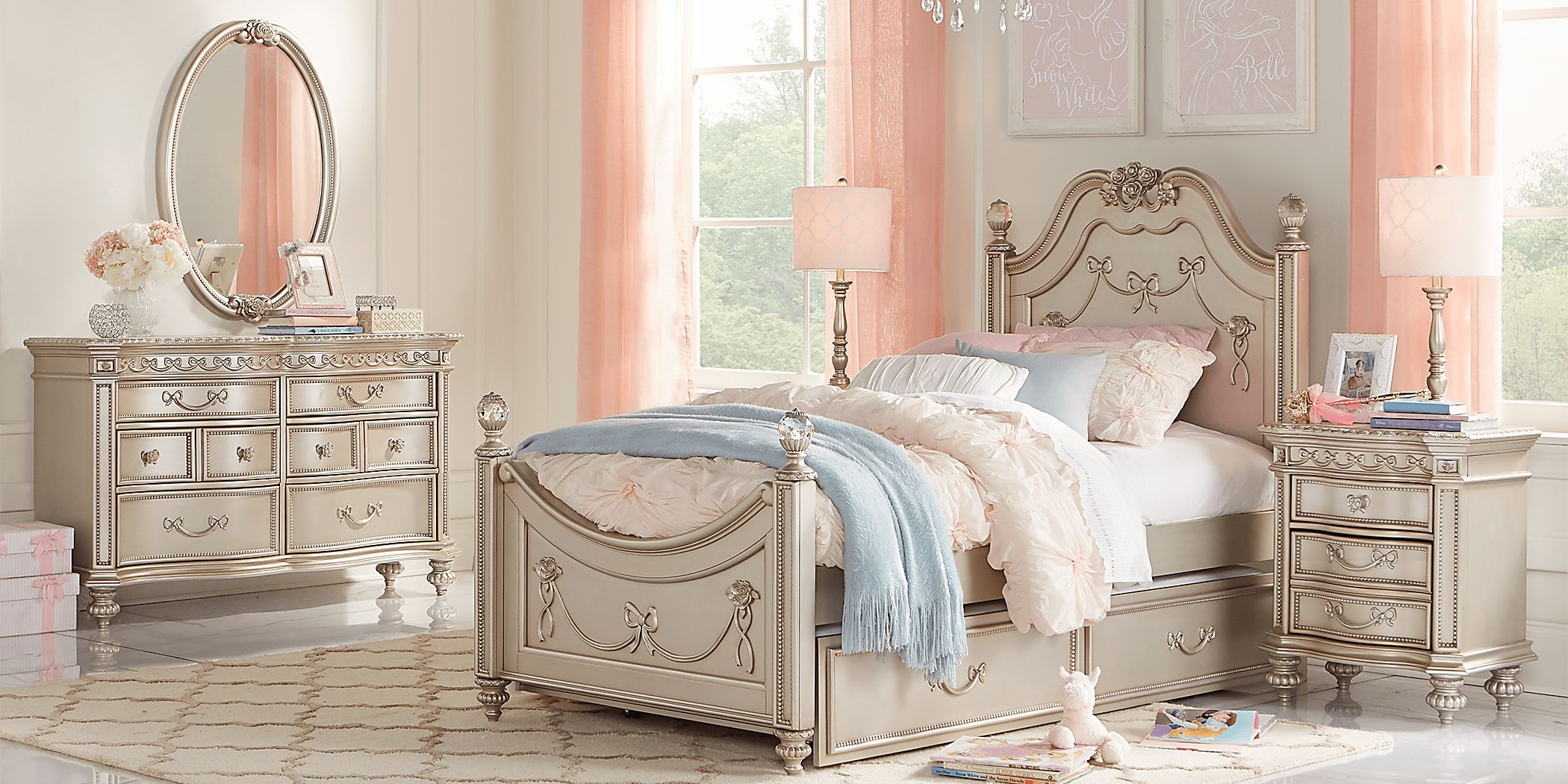 Rooms to go 2024 disney princess bed