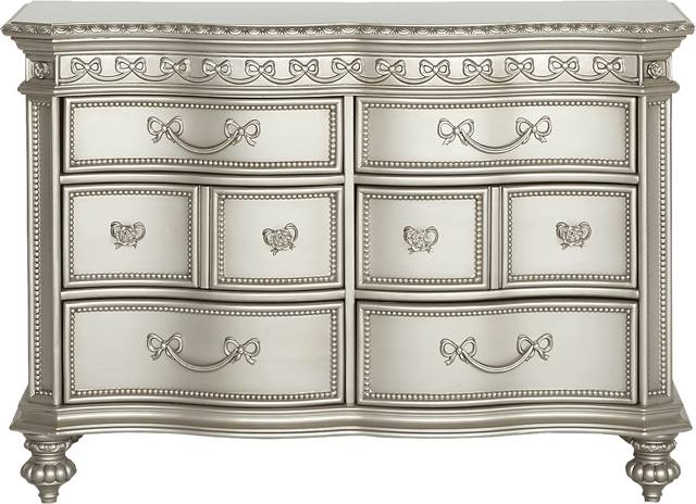 Disney Princess Fairytale Silver 6 Drawer Dresser - Thumbnail - Image 1
