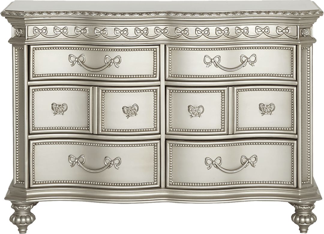 Disney Princess Fairytale Silver 6 Drawer Dresser
