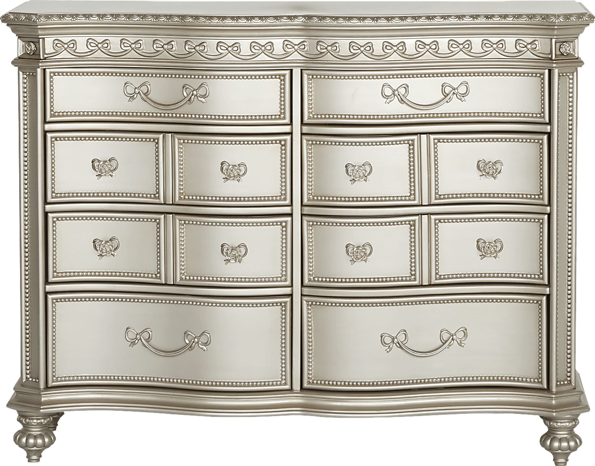Disney Princess Fairytale Silver 5 Pc Twin Sleigh Bedroom - Image 4