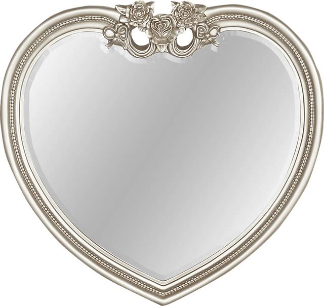 Disney Princess Fairytale Silver Heart Mirror - Thumbnail - Image 1