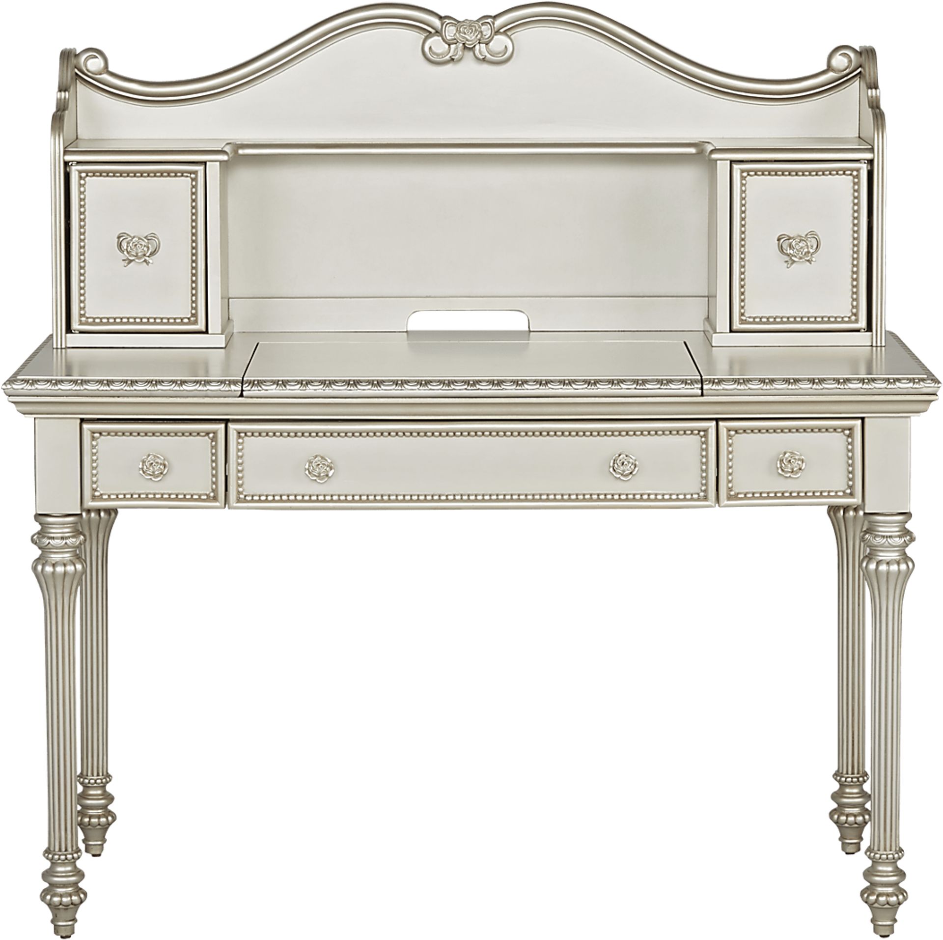 Disney Princess Fairytale Silver Vanity Desk with Hutch - Image 1