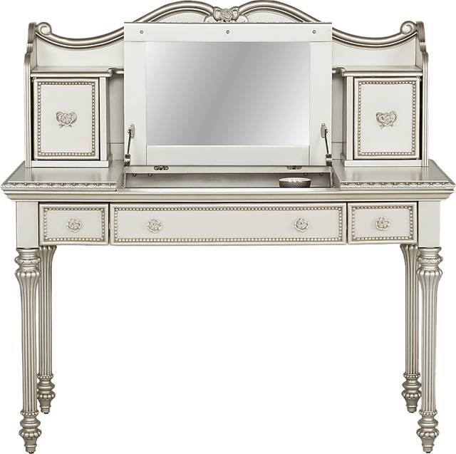 Disney Princess Fairytale Silver Vanity Desk with Hutch - Thumbnail - Image 2