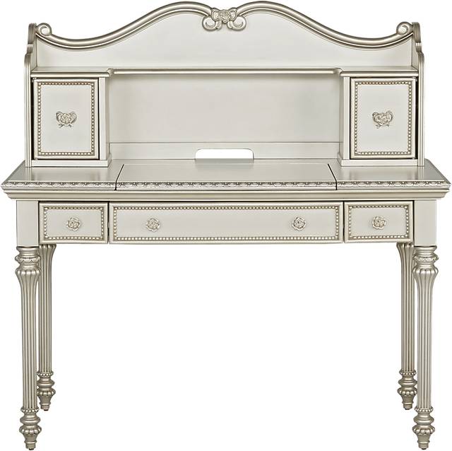 Disney Princess Fairytale Silver Vanity Desk with Hutch - Thumbnail - Image 1