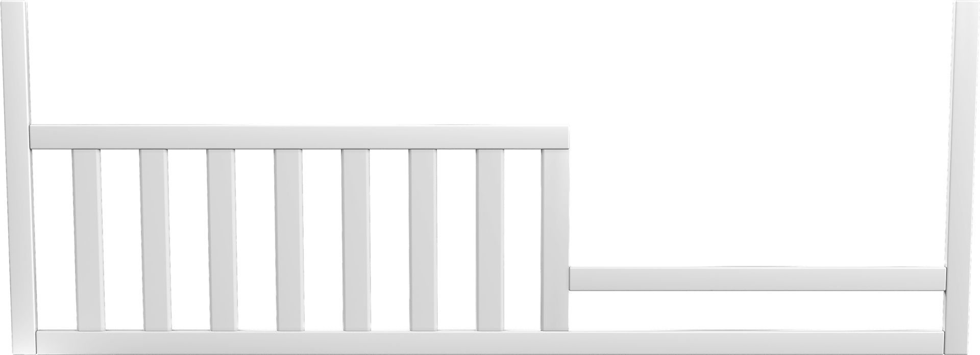 Disney Princess Fairytale White 5 Pc Nursery with Toddler Rails - Image 10