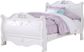 Disney Princess Fairytale White 3 Pc Full Sleigh Bed