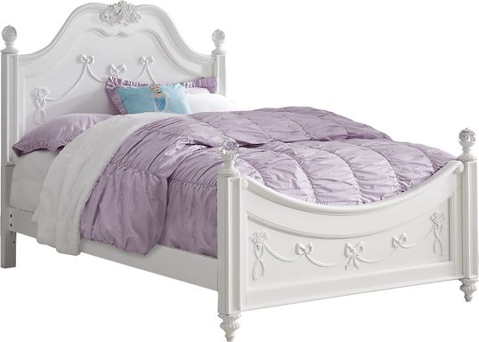 Disney Princess Fairytale White 3 Pc Twin Poster Bed
