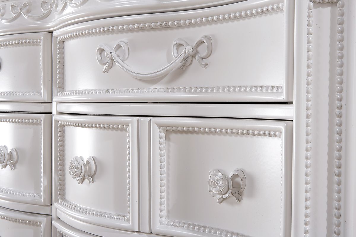 Disney Princess Fairytale White Colors,White 6 Drawer Dresser Rooms to