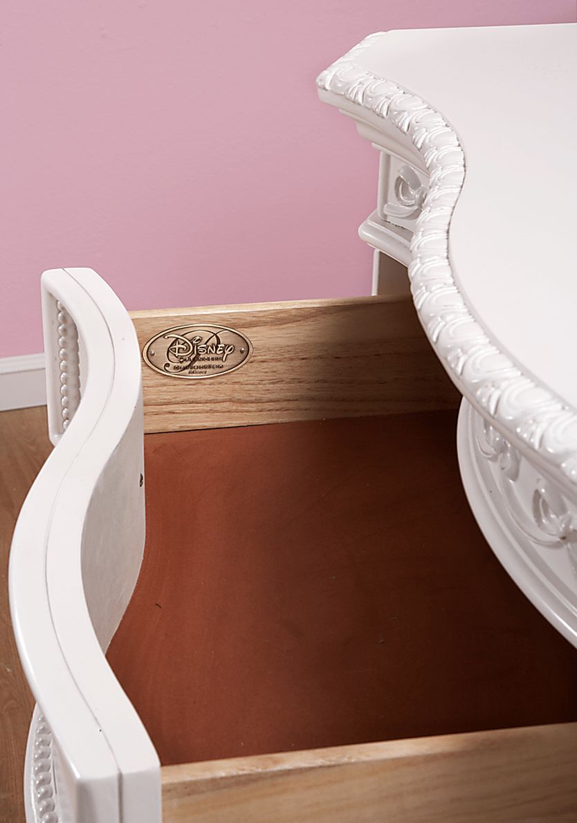 Disney Princess Fairytale White 7 Pc Full Carriage Bedroom