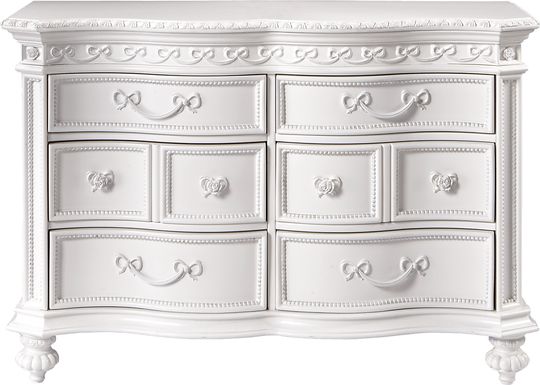 Disney Princess Fairytale White 6 Drawer Dresser