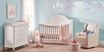 Disney Princess Fairytale White 5 Pc Nursery with Toddler & Conversion Rails
