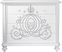 Disney Princess Fairytale White Jeweled Carriage Cabinet