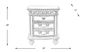 Disney Princess Fairytale White Nightstand