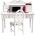 Disney Princess Fairytale White Vanity Desk with Hutch and Chair
