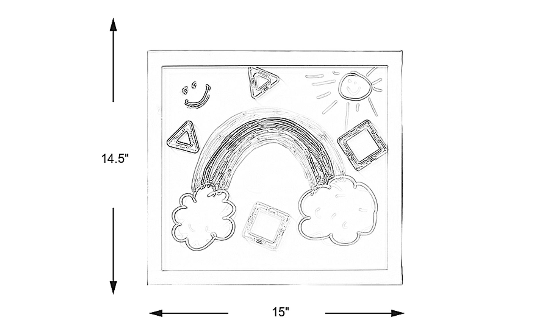 Dimension Image. Please refer to the Dimension Tab on this page for dimension details.