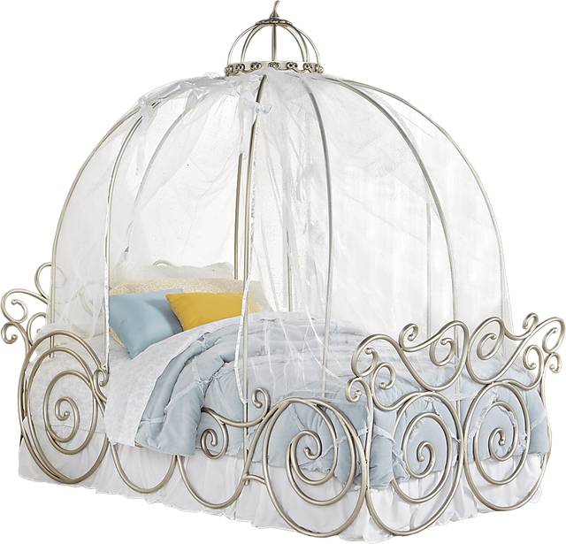 Disney Princess Metal 4 Pc Full Carriage Bed - Thumbnail - Image 1