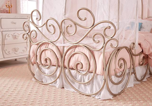 Disney Princess Fairytale Metal 5 Pc Twin Carriage Bed - Thumbnail - Image 3