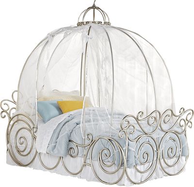 Disney Princess Fairytale Metal 5 Pc Twin Carriage Bed