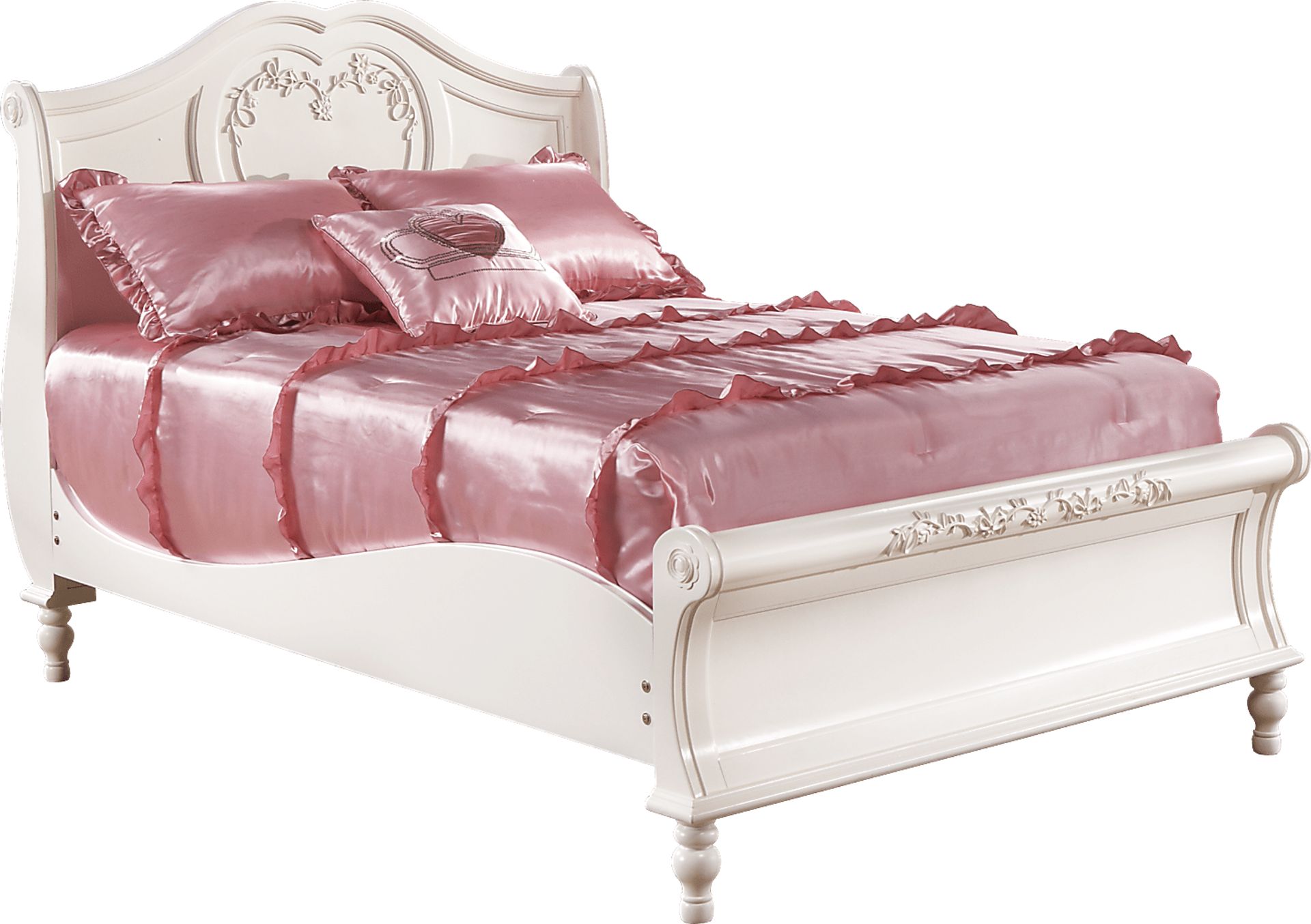 Disney Princess Pearl Full 3 Pc Sleigh Bed - Image 1