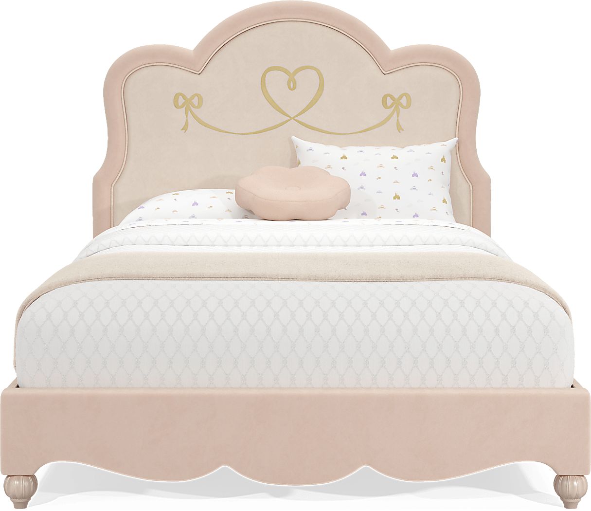 Disney Princess Sparkle Bedroom with Full Upholstered Bed
